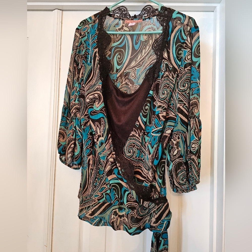 SET! BANDOLINO 2 PIECE CLASSY QUALITY SKIRT SET COVER UP PLUS SIZE 16-18